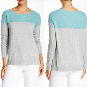 Joie Blue Grey Crew Neck Wool Cashmere Long Sleeve Sweater Camilla - XS